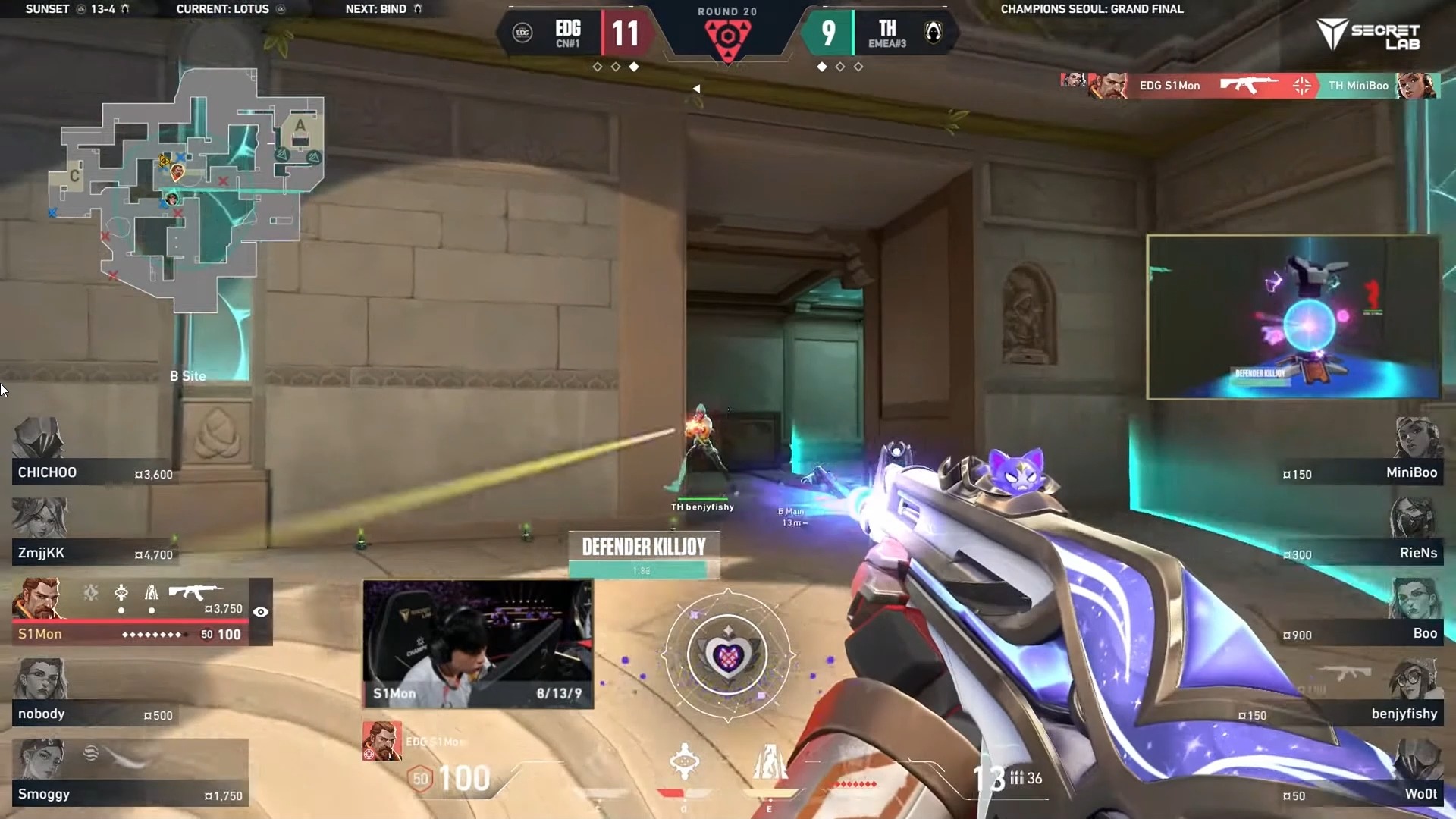 SHR碾压EDG，Bin完成史诗逆转全球总决赛3:1（广州）